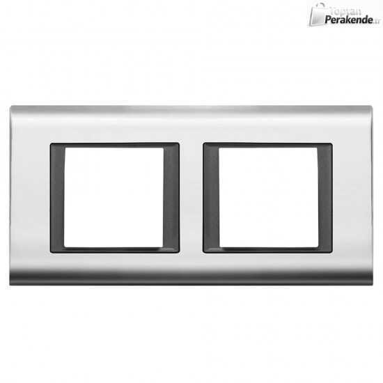 Thea/Panasonic Ultima Metalik Chrome 2X2M Çerçeve